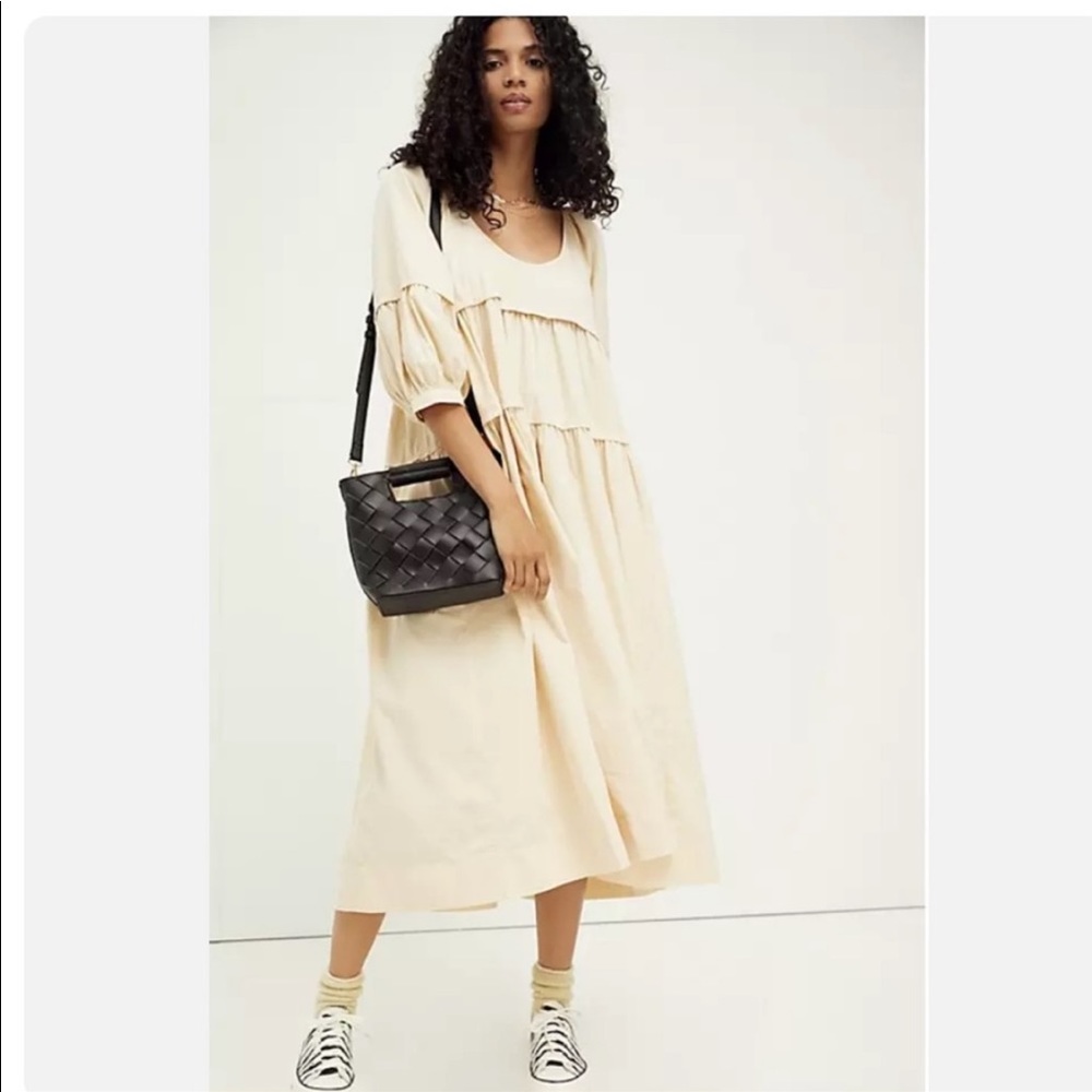 Free people Mid Poplin Midi Dress